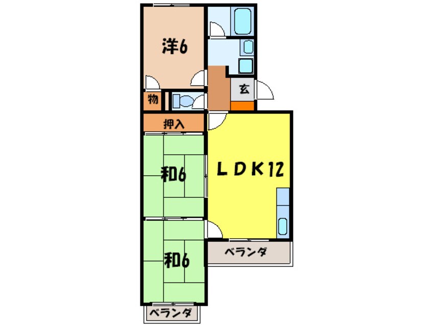 間取図 ハイツポールベール