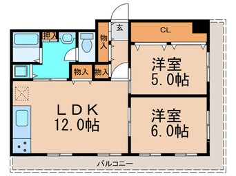 間取図 アパ－トメントＫ´Ｓ福島