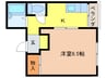 ＦＬＡＴ３４茨木 1DKの間取り