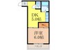 ＦＬＡＴ３４茨木 1DKの間取り