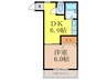 ＦＬＡＴ３４茨木 1DKの間取り
