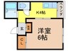 ＦＬＡＴ３４茨木 1Kの間取り