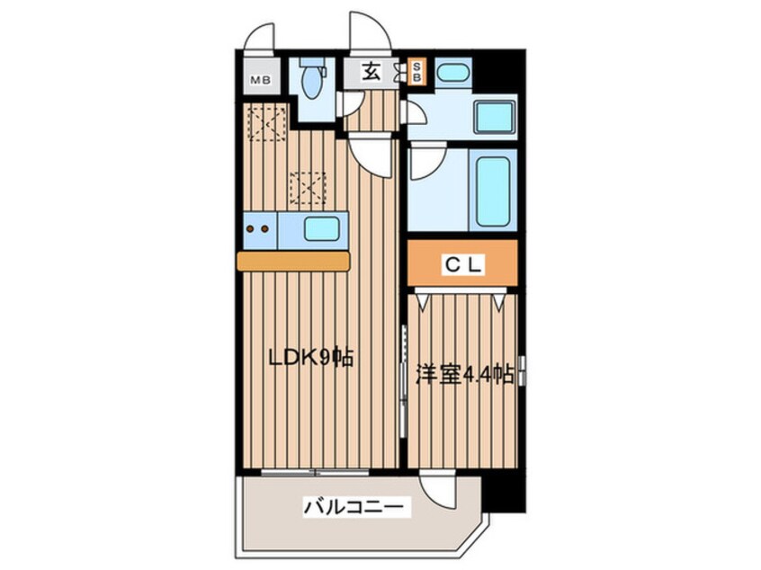 間取図 スプランディッド難波