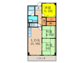 間取図 サンティール北野