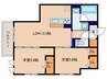 クラシスト高殿 2LDKの間取り