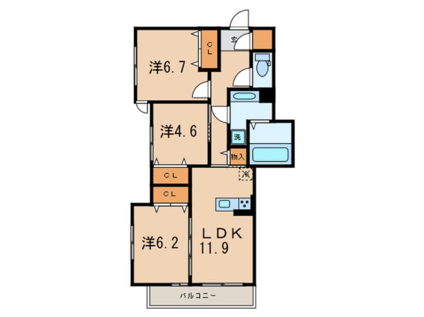 間取図 アコルデ西宮北口