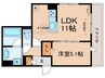 エトワール平安 1LDKの間取り