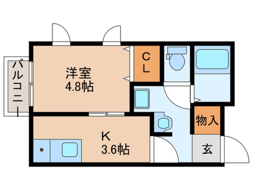 間取図 アリビア大観町
