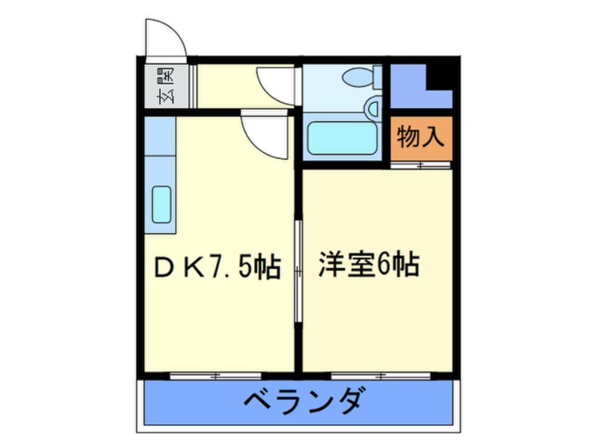 間取図 ラパンジ－ル朝潮橋