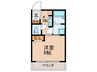 リヴァーHONJYO 1Kの間取り