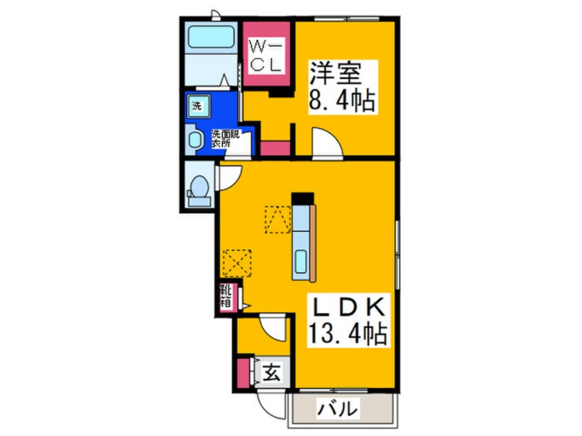 間取図 ベルメゾン　壱番館