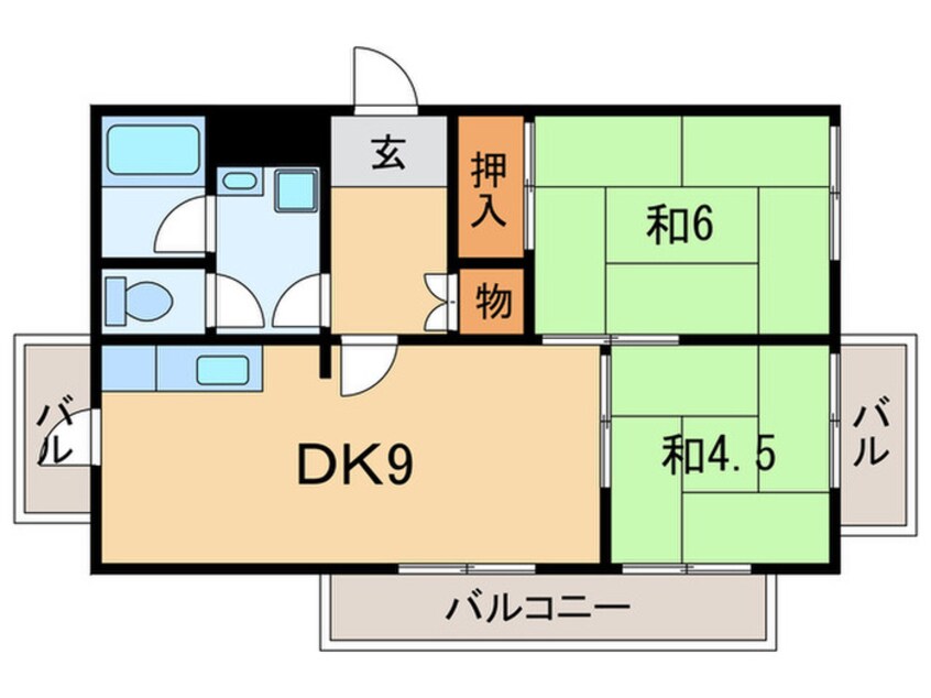 間取図 ヴィラ新多聞