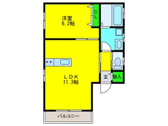 間取図 ｃａｓａ高石駅前