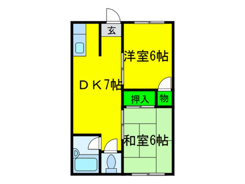 間取図 池尻ハイツ