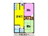 池尻ハイツ 2DKの間取り