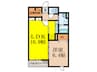 アルヴィータ 1LDKの間取り