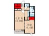 アルヴィータ 1LDKの間取り
