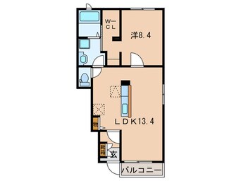 間取図 ベルメゾン　弐番館