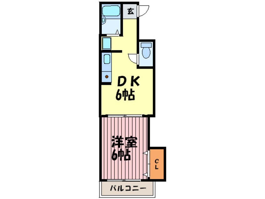 間取図 クレールいやま