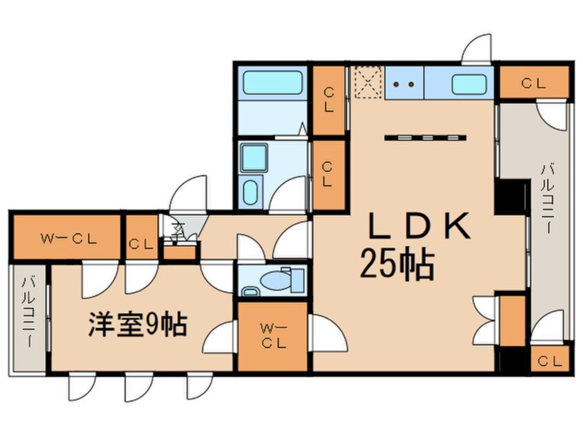 間取図 Ｉ－ａｒｔｅ七条大宮