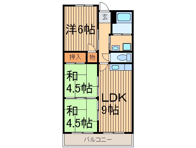 間取り図 グリーンハイツ松本