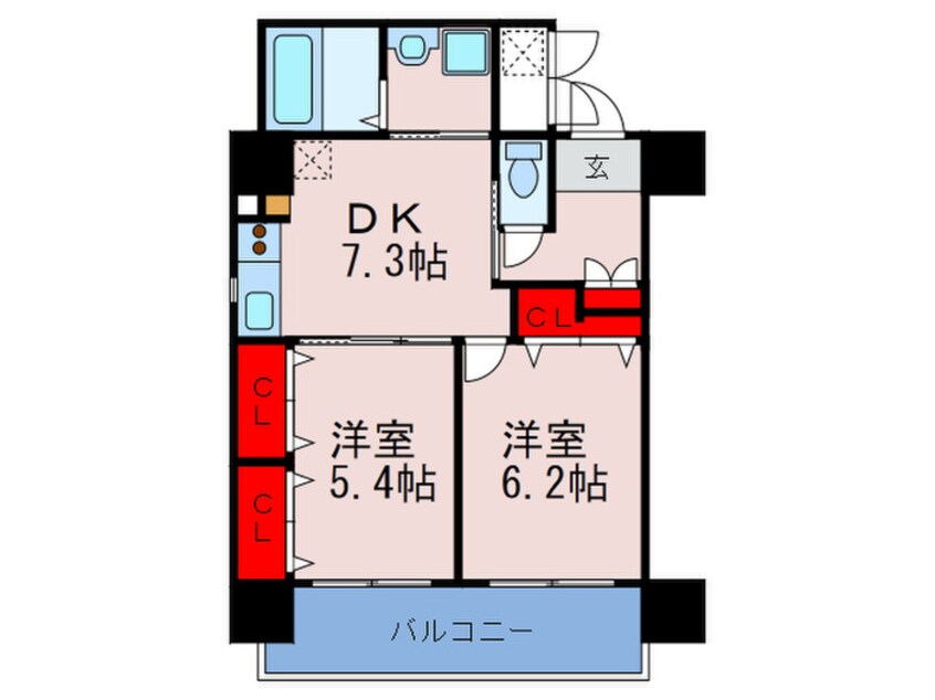 間取図 エスポルテ福島