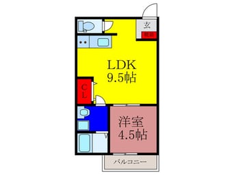 間取図 Mark Villa 水走