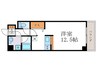 アリュール御池 1Rの間取り