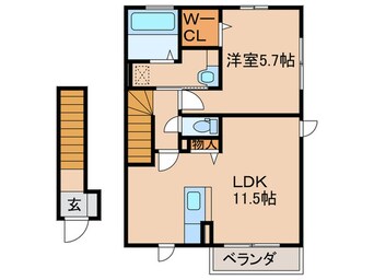 間取図 プレジ－ルさがなか