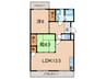 大沢マンション 2LDKの間取り