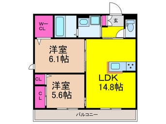 間取図 エクセル総持寺