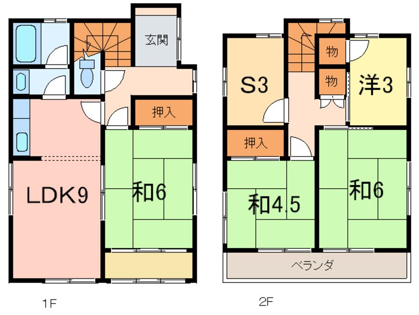 間取図 数津貸家