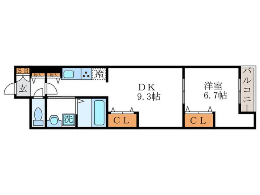 間取図 グランディオーズ桂