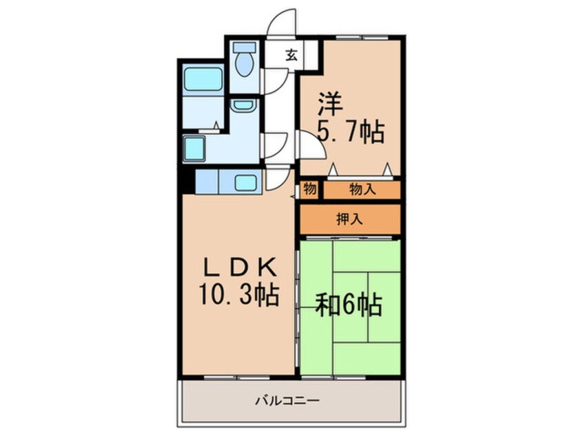 間取図 オークハイツ