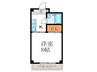 SILK HOUSE Ⅱ 1Kの間取り