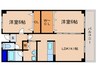 clef 2LDKの間取り