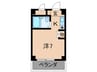 ラファエラ鳴尾Ⅱ 1Kの間取り