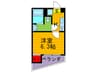 フルグランテ馬場町 1Kの間取り