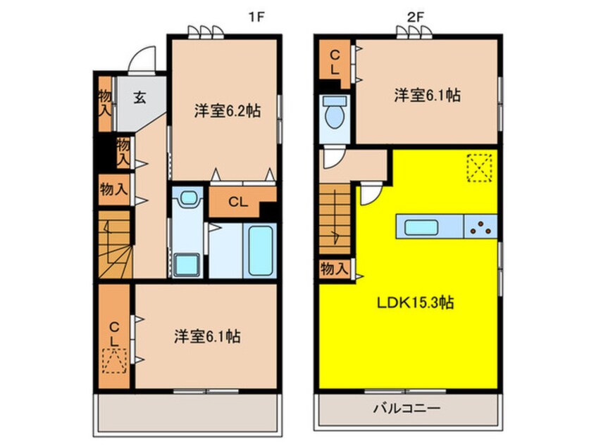 間取図 アミティ屋敷町