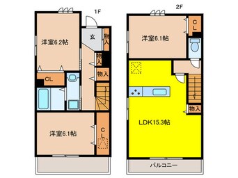 間取図 アミティ屋敷町