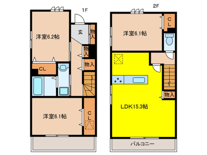 間取図 アミティ屋敷町