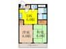 パークロッジ 2DKの間取り