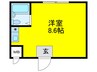 スタ－２１巽南 1Rの間取り