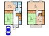 西京区大枝南福西町貸家 4DKの間取り