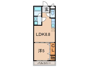 間取図 コリ－ヌ池上