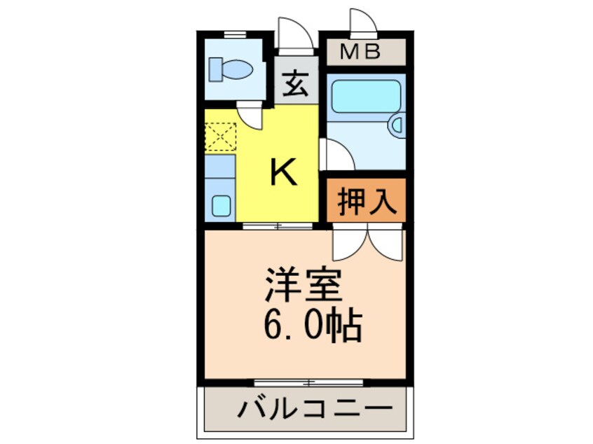 間取図 サンローズ春日