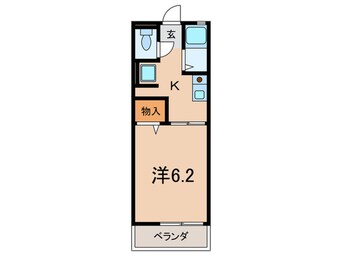 間取図 ミュ－タスＫ＆Ｓ－１