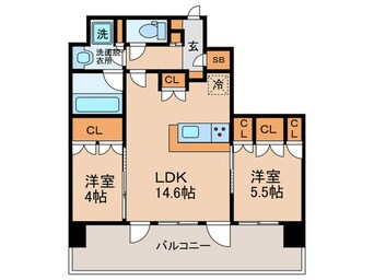 間取図 Noire北堀江