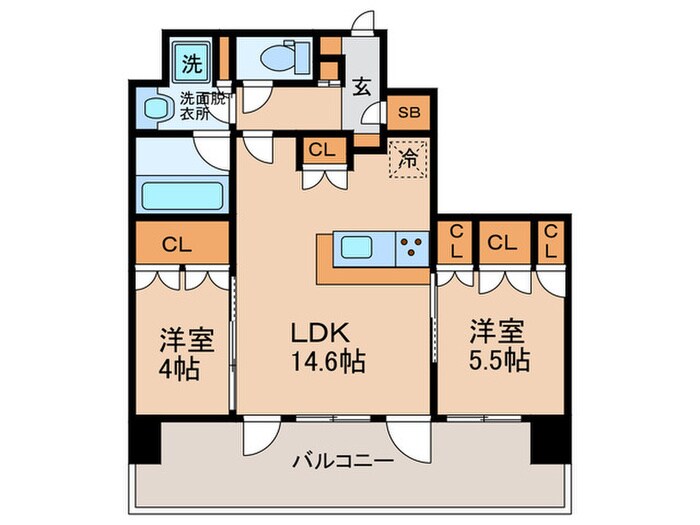 間取り図 Noire北堀江