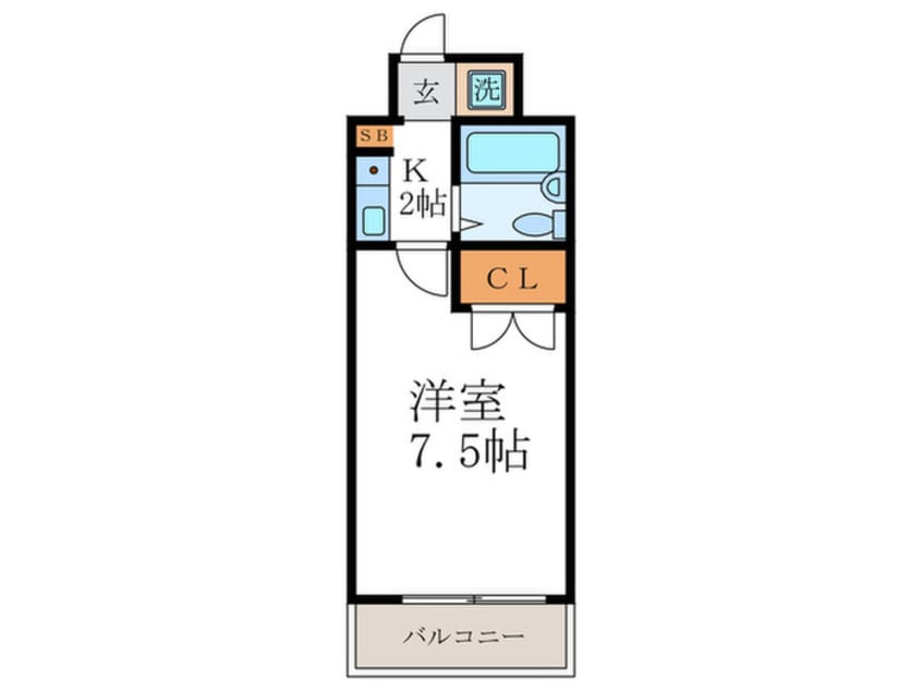 間取図 ＣＯＺＹスチューデントジュラク